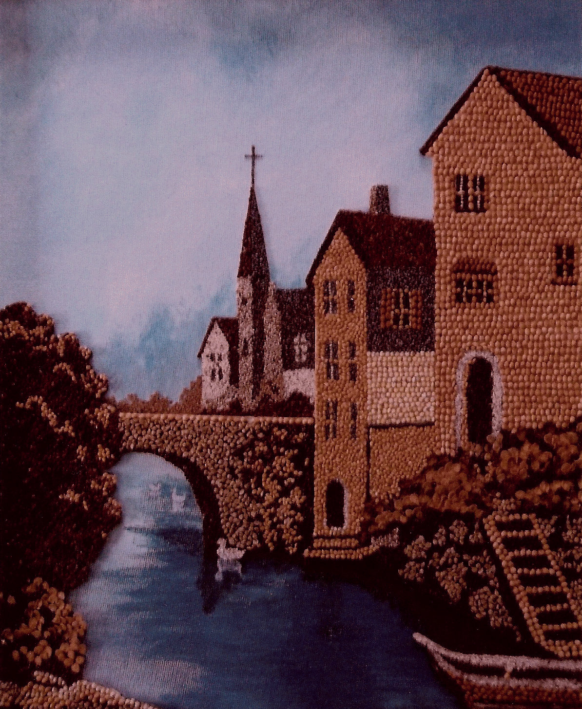 [Linda Paulsen European Village & Stream image]